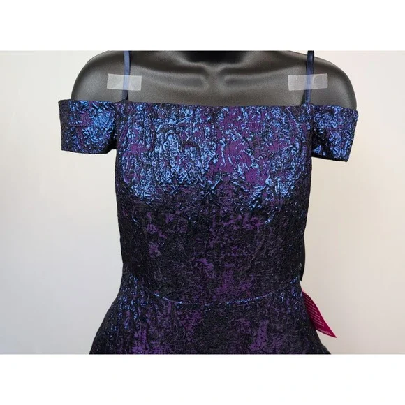 aidan mattox purple dress Aidan Mattox Cowl Neck Bias Gown, 12 / Purple